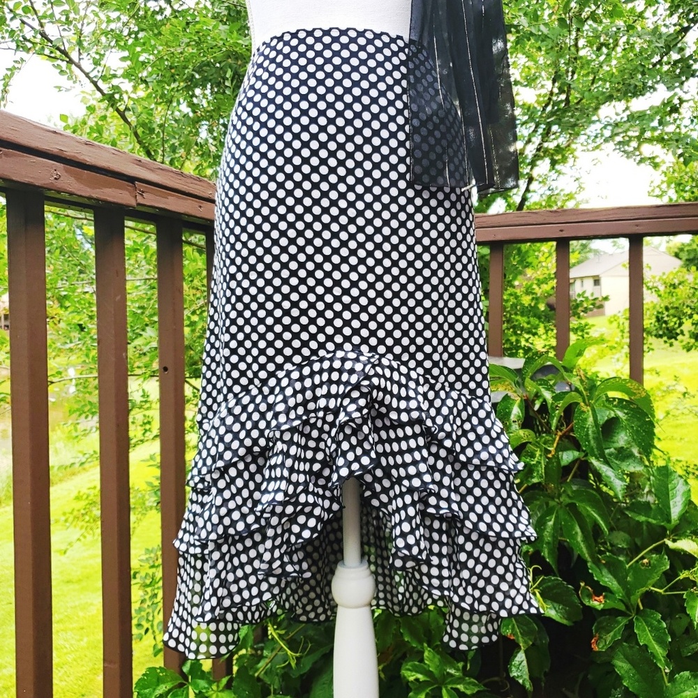 Nygard Collection Petites Pocka Dot Skirt